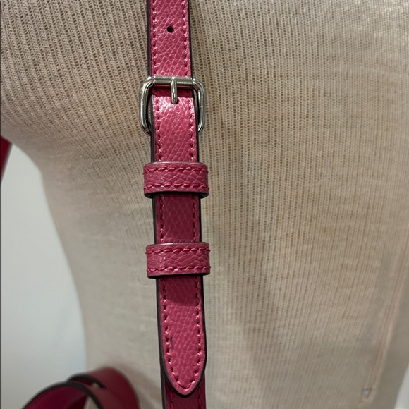 Coach fuchsia pink calf skin leather two way tote - Picture 7 of 16